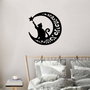 Wallity Cat 3 Accesorio Decorativo de Pared de Metal Negro 55 x 55 cm